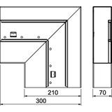 GS-AFF70210RW, Naroże płaskie 70X210 CZ.B.
