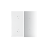 Simon 55 Klawisz połówkowy z piktogramem pojedynczej rolety do produktów Biały mat