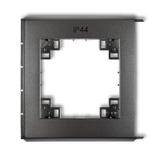 FLEXI Ramka zewnętrzna do łączników IP44 grafitowa