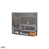NAŚWIETLACZ LAMPA SOLARNA LED 3 barwy świecenia SOKER 8W 1000lm 3000K/4000K/6500K IP54 CZARNY Czujni