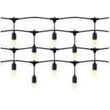 Zestaw girlanda oświetleniowa 10 m IP44 czarna + 10 żarówek LED 1W E27 3000K LG-1/10M/E27/3 ORNO