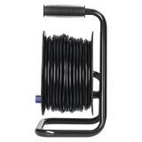 Przedłużacz bębnowy, 4 gniazda 2P+Z (schuko), kabel PVC H05VV-F 3x1.5mm2, długość - 30m, termik, prz