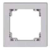 DECO Ramka pojedyncza z tworzywa DECO Pastel Matt liliowa 41DR-1 KARLIK