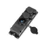 Rozgałęźnik bryzgoszczelny i odporny na uderzenia IP44 3 gniazda 16A 230V AC gumowy uniep OR-AE-1316