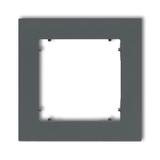 MINI Ramka uniwersalna pojedyncza z tworzywa grafitowy mat