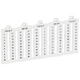 Oznacznik Biały Pionowy Cyfry Cab3 2x1-50 /1000Szt./ 039559 LEGRAND