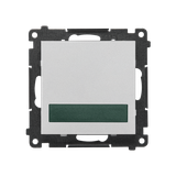 Simon 55 Sygnalizator świetlny LED – światło zielone 230V Aluminium mat TESS3.01/143 KONTAKT