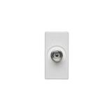 Simon Connect Płytka K45/2 gn. TV żeńskie 225x45mm + wkład czysta biel K102B/9 KONTAKT
