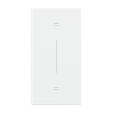 LIVING NOW 'MY HOME' - KLAWISZ Z SYMBOLEM  GÓRA/DÓŁ  - 2 MODUŁY - BIEL, Bticino