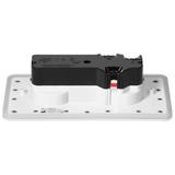 Hermetyczne gniazdo elektryczne podwójne prostokątne IP55 2x2P+Z(French) białe OR-GM-9047/W ORNO
