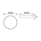Plafoniera SMD LED TOTEM LED C 24W NW WHITE