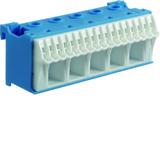 QuickConnect Blok samozacisków neutralny niebieski 5x16+17x4mm2 szer. 90mm KN22N HAGER