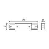 Łącznik do szynoprzewodów CONNECTOR PS230V I WHITE