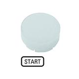 M22-XDLH-W-GB1 Soczewka do przycisku 22mm wystająca biała z opisem /START/ 218372 EATON