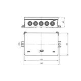 Puszka instalacyjna naścienna NS9 FASTBOX&HOOK czarny