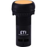 ECF-01-Y - Przycisk kompaktowy z guzikiem krytym, 1NC, Żółty