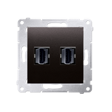 Simon 54 Gniazdo HDMI podwójne antracyt