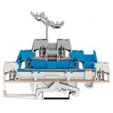 złączka trzypiętrowa ekr./L/L 2,5mm2 biała/niebieska/szara