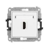 MINI Gniazdo pojedyncze HDMI 2.0, 4K biały MHDMI-3 KARLIK