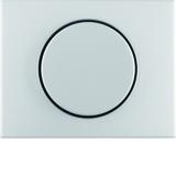 BERKER K.5 Płytka czołowa z pokrętłem Regulator do ściemniacza obrotowego aluminium 11357003 HAGER