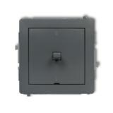 DECO Mechanizm łącznika dwubiegunowego w stylu amerykańskim grafitowy mat