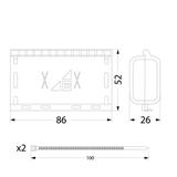 MZGEL86 Mufa z żelem / 86*52*28mm GELEBOX, IPX8, 0,6/1kV 39.86 OPATÓWEK