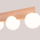 Sollux Plafon BULBO 4 naturalne drewno