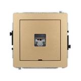 DECO Mechanizm gniazda komputerowego pojedynczego 1xRJ45, kat. 5e, ekranowany, 8-stykowy, bez pola o