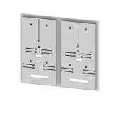 DL-S3F 2-2.5 Płyta z 2 deskami licznikowymi do panelu o szerokości 2 (500) (1kpl.)