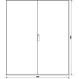 univers Obudowa stojąca IP54 kl.I 1600x1900x600mm RAL7035 FG26XD HAGER