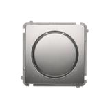 Simon Basic Ściemniacz naciskowo-obrotowy jednobiegunowy do LED ściemnialnych 230V srebrny mat