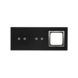 Simon 54 Touch Panel dotykowy S54 Touch 3 moduły 2 pola dotykowe poziome + 2 pola dotykowe poziome + 1 otwór na osprzęt S54 księżycowa lawa DSTR3220/74 KONTAKT