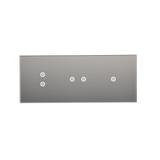 Simon 54 Touch Panel dotykowy S54 Touch 3 moduły 1 pole dotykowe + 2 pola dotykowe poziome + 2 pola dotykowe pionowe srebrna mgła DSTR3123/71 KONTAKT