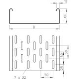 KORYTKO MKS 1,0MM 60X500MM FT