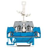 złączka dwupiętrowa L/rozłączalna 2,5 mm2 niebieska/szara