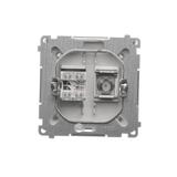 Simon Basic Gniazdo antenowe typu ''F'' + RJ45 kat.6 satynowy BMAFRJ45.01/29 KONTAKT