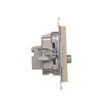 Simon 55 Gniazdo antenowe R-TV-SAT przelotowe 7dB 1x Wejście: 5 MHz÷2,4 GHz Szampański mat