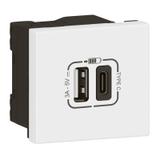 Mosaic - Gniazdo Usb Typa + Typ C Z Szybkozłączem 077570L LEGRAND