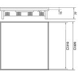 tehalit.VE-EE Pokrywa pełna do bazy IP54 5kN Q16 320x320 15mm stal nierdzewna