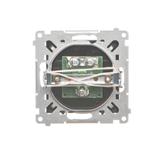 Simon 55 Gniazdo antenowe TV pojedyncze Do instalacji indywidualnych Czarny mat