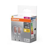 Lampa LED BASE Classic P40 4W/827 230V Filament szkło przezroczyste E14 FS2 OSRAM