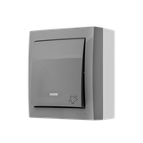 Simon Aquaclick Przycisk dzwonek z podświetleniem 10AX 250V zaciski śrubowe, szary