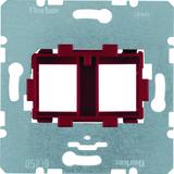 BERKER one.platform Płytka nośna podwójna z czerwonym elementem mocującym mechanizm 454101 HAGER