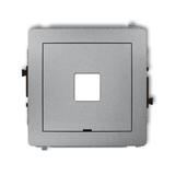 DECO Mechanizm gniazda multimedialnego pojedynczego bez modułu, bez pola opisowego (standard Keyston