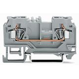 złączka 2-przewodowa 4 mm2 pomarańczowa