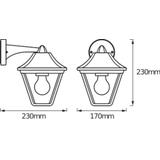 ENDURA® CLASSIC TRADITION ALU Down E27 GD Oprawa zewnętrzna