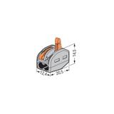 Szybkozłączka z dźwignią 2x 0,08‑4mm2 jasnoszara 222‑412 /50szt./ WAGO