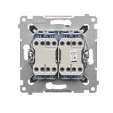 Simon 54 Łącznik krzyżowy podwójny 10A 250V szybkozłączka antracyt DW7/2.01/48 KONTAKT