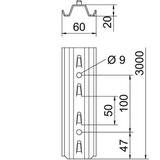 TPSG/3000, PROFIL TPSG DŁ.=3000MM FS