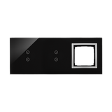 Simon 54 Touch Panel dotykowy S54 Touch 3 moduły 2 pola dotykowe pionowe + 2 pola dotykowe pionowe + 1 otwór na osprzęt S54 księżycowa lawa DSTR3330/74 KONTAKT